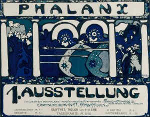 Plakat fur die erste Ausstellung der Phalanx by Wassily Kandinsky Oil Painting