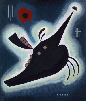 Pointy black by Wassily Kandinsky Oil Painting