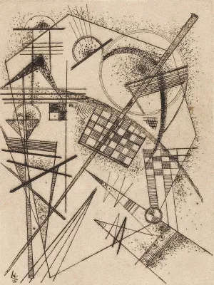 Radierung fur die 'Deutsche Kunstgemeinschaft' by Wassily Kandinsky Oil Painting
