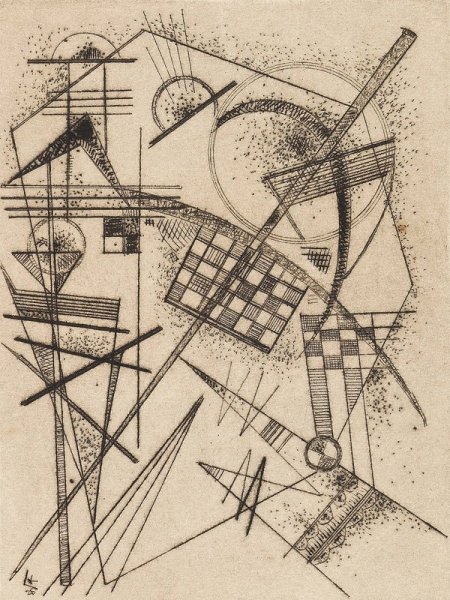 Main Product Photo of Radierung fur die 'Deutsche Kunstgemeinschaft' Painting by Wassily Kandinsky