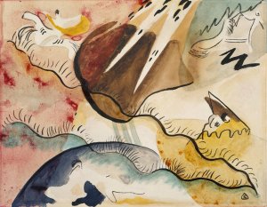 Rain Landscape by Wassily Kandinsky Oil Painting