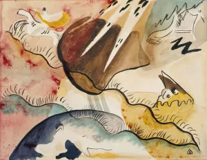 Rain Landscape by Wassily Kandinsky Oil Painting