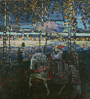 Riding Couple by Wassily Kandinsky Oil Painting