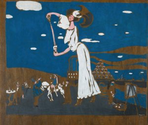 Sketch For A Poster For A French Brewery by Wassily Kandinsky Oil Painting