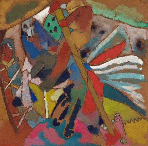 St. George II  by Wassily Kandinsky - Hand-Painted Oil Painting Reproduction