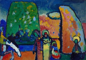 Study on Improvisation No. 2 by Wassily Kandinsky Oil Painting