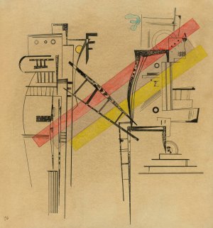 Transmission by Wassily Kandinsky Oil Painting