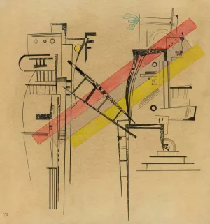 Transmission by Wassily Kandinsky Oil Painting