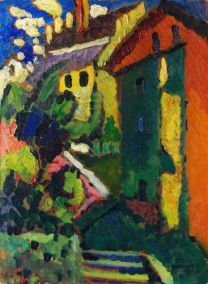 Treppe zum Schloss by Wassily Kandinsky Oil Painting