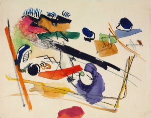 Untitled by Wassily Kandinsky Oil Painting