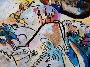 With Sun by Wassily Kandinsky Oil Painting