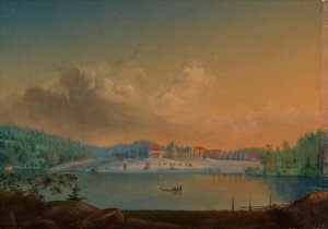 Storms Or Degervik Crown Office Building In Kirkkonummi by Werner Holmberg Oil Painting
