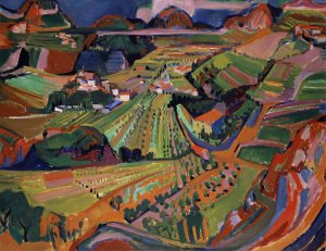 Landscape In The Ticino by Werner Neuhaus Oil Painting