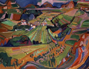 Landscape In The Ticino by Werner Neuhaus Oil Painting
