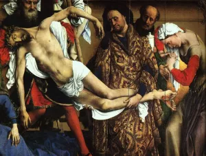 The Decent from the Cross by Weyden Rogier Van Der Oil Painting