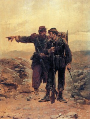 The Outpost by Wilfred Constant Beauquesne Oil Painting