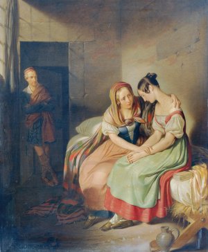 Die Lilie von St. Leonhard by Wilhelm August Rieder Oil Painting