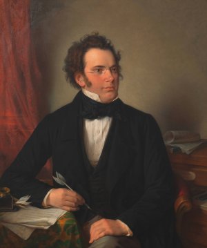 Franz Schubert by Wilhelm August Rieder Oil Painting