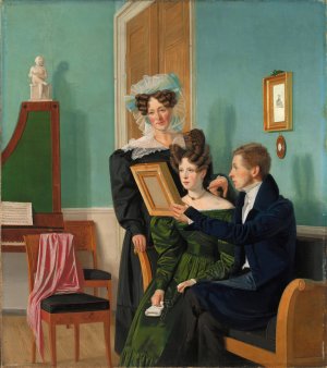 The Raffenberg Family by Wilhelm Bendz Oil Painting