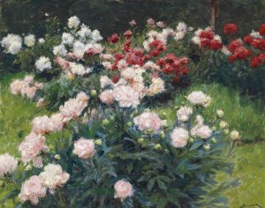 Pfingstrosen by Wilhelm Bernatzik Oil Painting