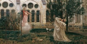 Vision of St. Bernard by Wilhelm Bernatzik Oil Painting