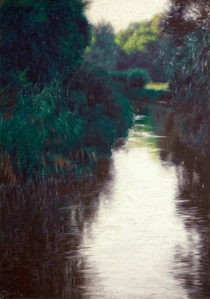 Weiher Datierung by Wilhelm Bernatzik Oil Painting