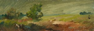 Niedersachsische Landschaft by Wilhelm Busch Oil Painting