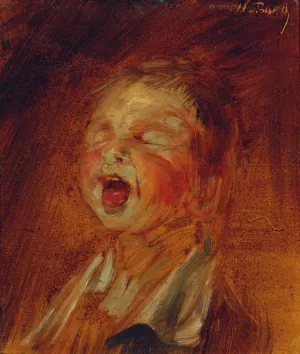 Schreiender Knabe by Wilhelm Busch Oil Painting