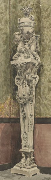Uurwerk in het Musee des Arts-Decoratifs by Wilhelm Cornelis Bauer Oil Painting