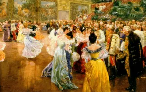 Court Ball at the Hofburg by Wilhelm Gause - Oil Painting Reproduction