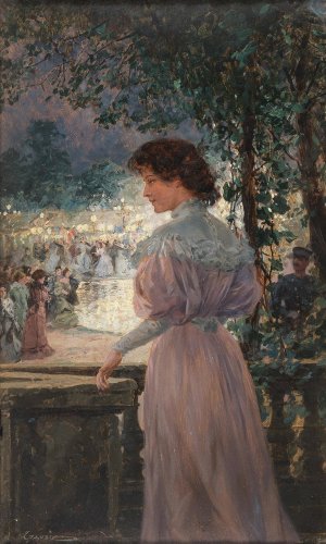 Das Gartenfest by Wilhelm Gause Oil Painting