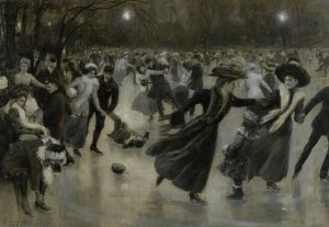 Party On The Ice by Wilhelm Gause Oil Painting