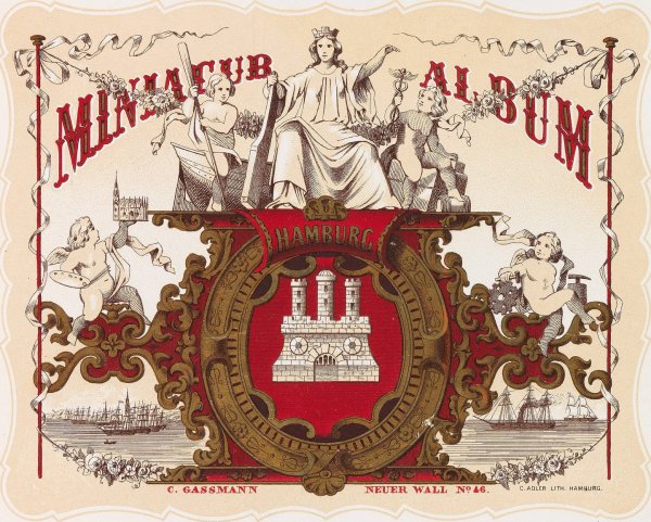 Miniatur-Album von Hamburg  by Wilhelm Heuer - Hand-Painted Oil Painting Reproduction