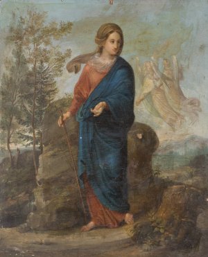 Pilgrimage of a Saint by Wilhelm Kandler Oil Painting