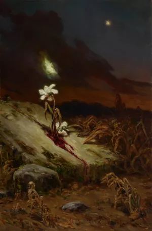 Tomb of a Suicide by Wilhelm Kotarbinski Oil Painting