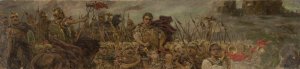 Victorious procession after the battle by Wilhelm Kotarbinski Oil Painting