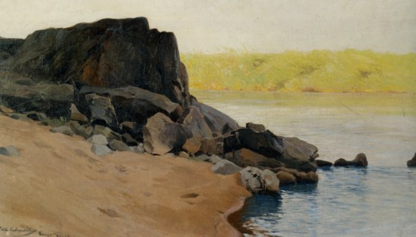 Main Product Photo of Am Kisigo Painting by Wilhelm Kuhnert