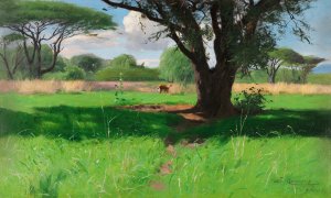 In der Savanne Ostafrikas by Wilhelm Kuhnert Oil Painting