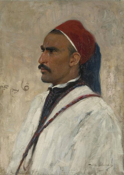 Main Product Photo of Portrait of an Arab Painting by Wilhelm Kuhnert