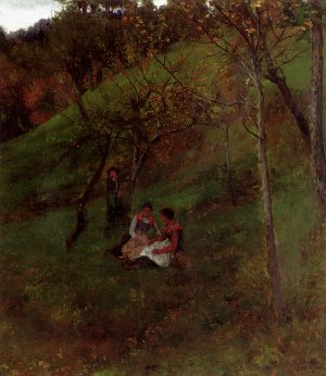 Abendfriede Oil painting by Wilhelm Leibl