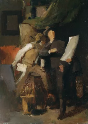 Die Kritiker by Wilhelm Leibl Oil Painting