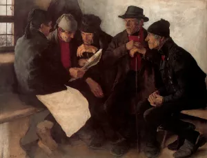 Dorfpolitiker painting by Wilhelm Leibl