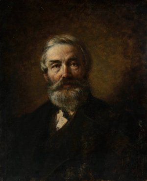 Portrait of a man by Wilhelm Leopolski Oil Painting