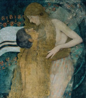 Umarmung by Wilhelm List Oil Painting