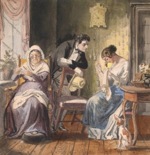 Et besog by Wilhelm Marstrand Oil Painting