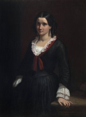 Portrait of Miss Vilhelmine by Wilhelm Marstrand Oil Painting