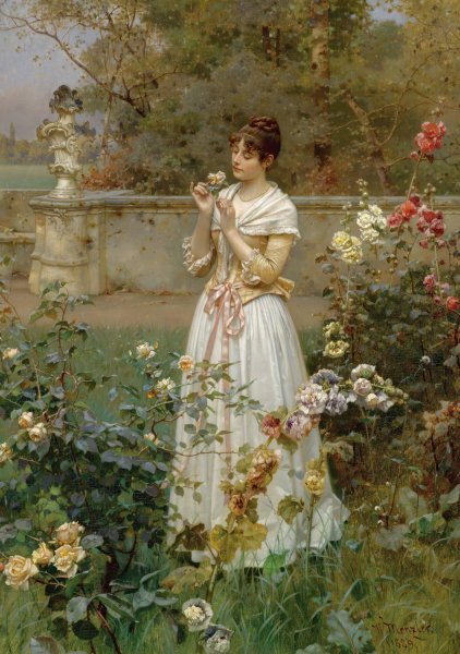 Main Product Photo of The Rose Of All Roses  Painting by Wilhelm Menzler