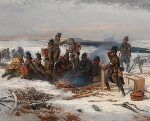 Soldiers Resting by Wilhelm Richter Oil Painting