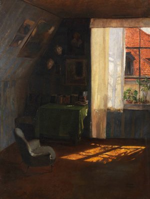 Im Atelier by Wilhelm Roegge Oil Painting