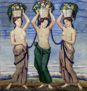 Drei Grazien by Wilhelm Sus Oil Painting